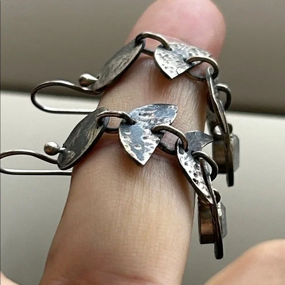 🖤NWOT🔺Moon Phase Moonstone Drop Earrings Sterling Silver - Picture 5 of 12